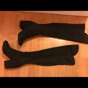 Black Thigh High Boots